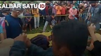 Warga Wajok Hulu temukan mayat di lokasi Pemakaman Warga Tionghoa di PAl 8 Desa Wajok Hulu Kecamatan Jongkat Kabupaten Mempawah, Kalbar, Rabu (22/7/20).