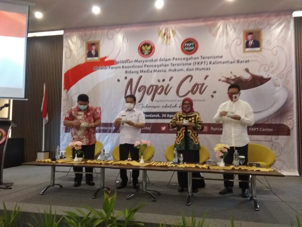 FKPT Kalbar dan BNPT Adakan Kegiatan Ngopi Coi, Serangan Terorisme Berubah