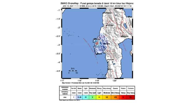 Gempa Susulan Sulbar Majene Mamuju