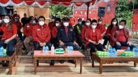 20210207_215426 Ketua DPD PDI Perjuangan Kalimantan Barat (Kalbar), Lasarus menghadiri peletakan batu pertama pembangunan Kantor DPC PDIP Kabupaten Landak, Minggu 7 Februari 2021.