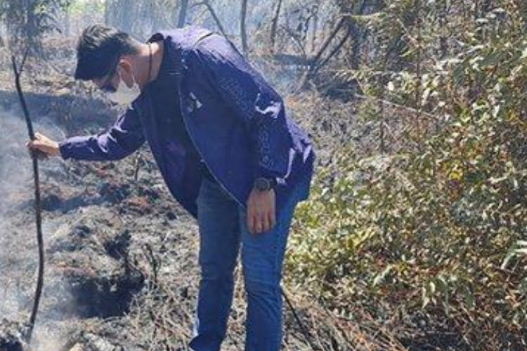 Gara-gara Bakar Lahan, Warga Desa Sejegi Mempawah diamankan Polisi