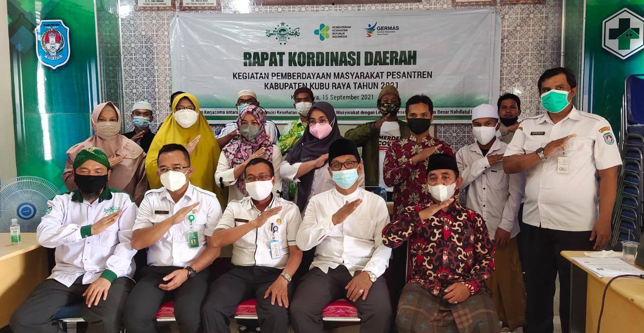 PCNU dan Dinkes Kubu Raya Bentuk Pos Kesehatan Pondok Pesantren