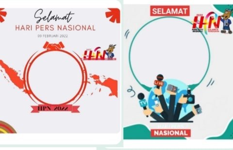 Link Download Twibbon Hari Pers Nasional 2022 Desain Bingkai Foto Dibagikan di Medsos