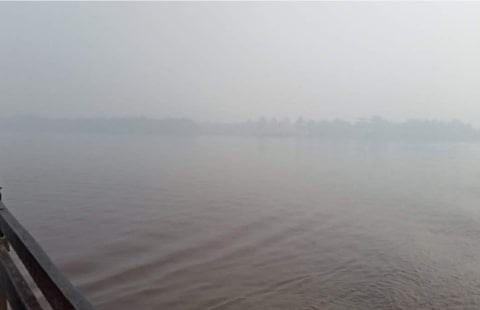 Kabut Asap Karhutla Mulai Mengganggu Aktivitas di Kalbar