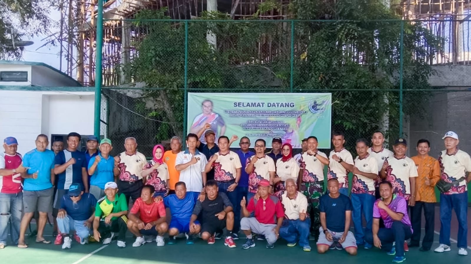 Peringati Kemerdekaan NKTC Gelar Tournament Tenis Se Kota Pontianak