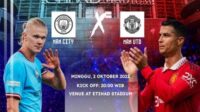 LINK LIVE STREAMING Man City vs Manchester United Gratis: Nonton Liga Inggris Big Match Minggu, 2 Oktober 2022