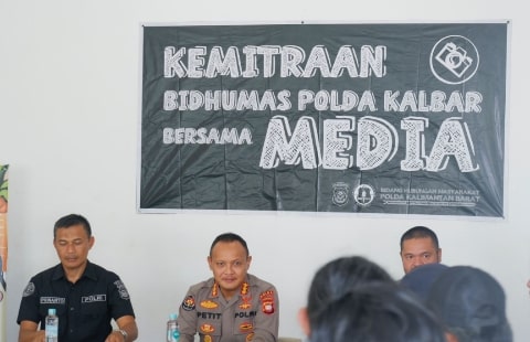 Bidhumas Polda Kalbar Gelar Silaturahmi Dengan Awak Media Sekaligus Jalin Kemitraan