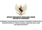 Daftar Nama Bawaslu Kota Kabupaten Kalbar Daftar Nama Bawaslu Kota Kabupaten Kalbar