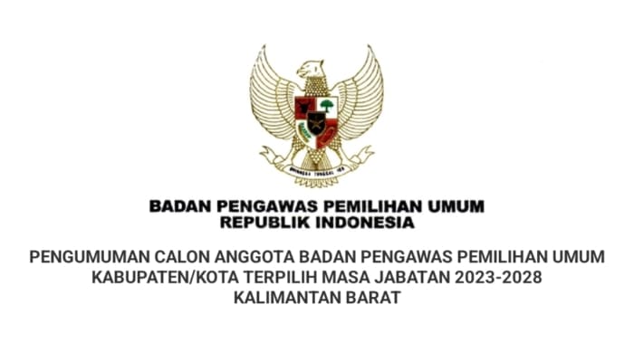 Daftar Nama Bawaslu Kota Kabupaten Kalbar