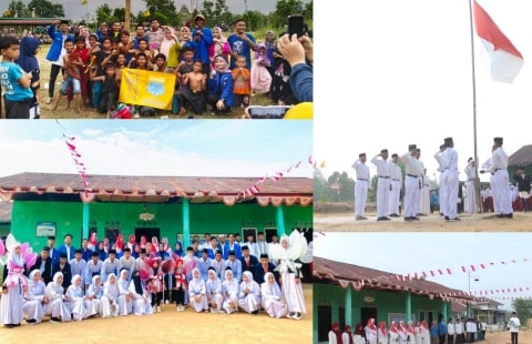 Peringati HUT RI KE-78, PMII Rayon Habib Husein Mempawah Gelar Upacara dan Lomba Bersama Santri Ponpes Bahrul Ulum