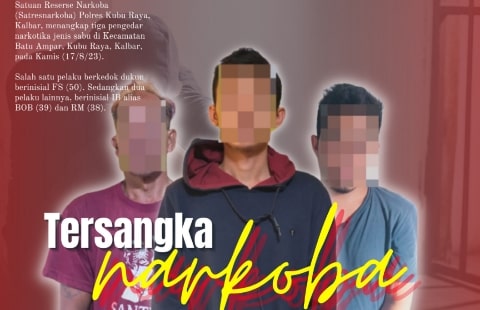 Tiga Pengedar Sabu di Kubu Raya Ditangkap, Satu Pelaku Berkedok Dukun