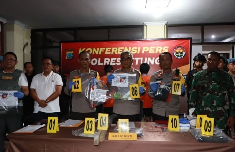 Polda Sulut Tahan 7 Tersangka Bentrok di Bitung