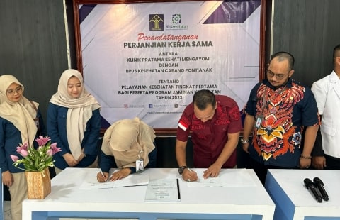 Rutan Pontianak Sepakati PKS dengan BPJS Kesehatan Cabang Pontianak