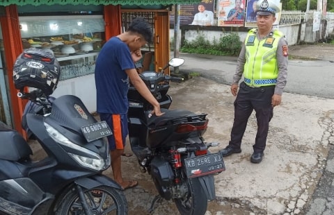20240110_182413-min Ditlantas Polda Kalbar Tindak Tegas Penggunaan Knalpot Brong