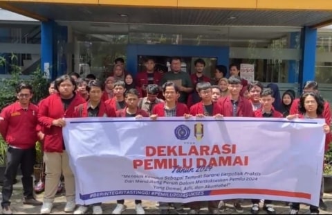 Civitas Akademi dan IMM Kalbar Deklarasi Pemilu Damai 2024