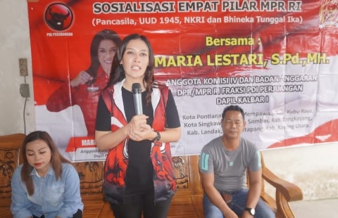 Anggota DPR RI Fraksi PDI Perjuangan Maria Lestari, S.Pd., MH,