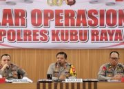 Kapolres Kubu Raya Pimpin Evaluasi Bulanan Kinerja Polres dan Jajaran
