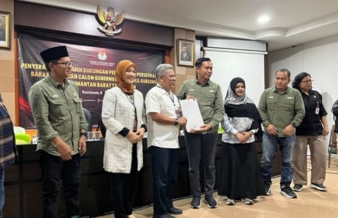 Muda-Tanjung Resmi Daftar Bacalon Gubernur dan Wagub Kalbar Jalur Independen