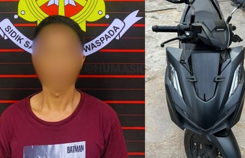 Nekat Curi Motor, Residivis Di Kubu Raya Ditangkap Polisi