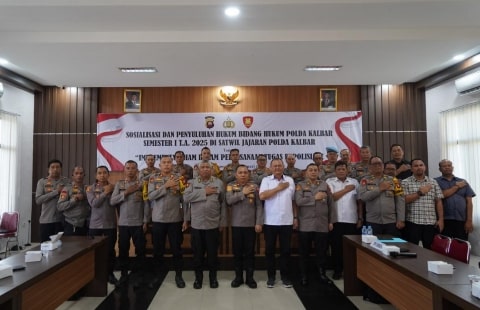 Bidkum Polda Kalbar Beri Sosialisasi Pentingnya Pahami Hukum