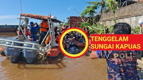 Anak Berusia 12 Tahun Terseret Arus Sungai Kapuas Ditemukan Meninggal Dunia