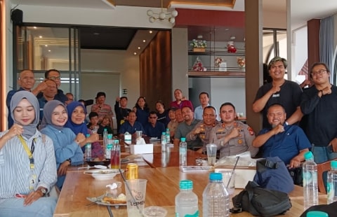 Kapolres AKBP Kadek Ary Mahardika Silaturahmi Dengan Jurnalis Kubu Raya