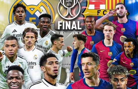 LINK LIVE STREAMING GRATIS Final Copa Del Rey 2025: Nonton Barcelona vs Real Madrid Kick-Off 03:00 WIB