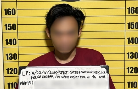 Polisi Tangkap Pengedar Sabu di Sungai Kakap