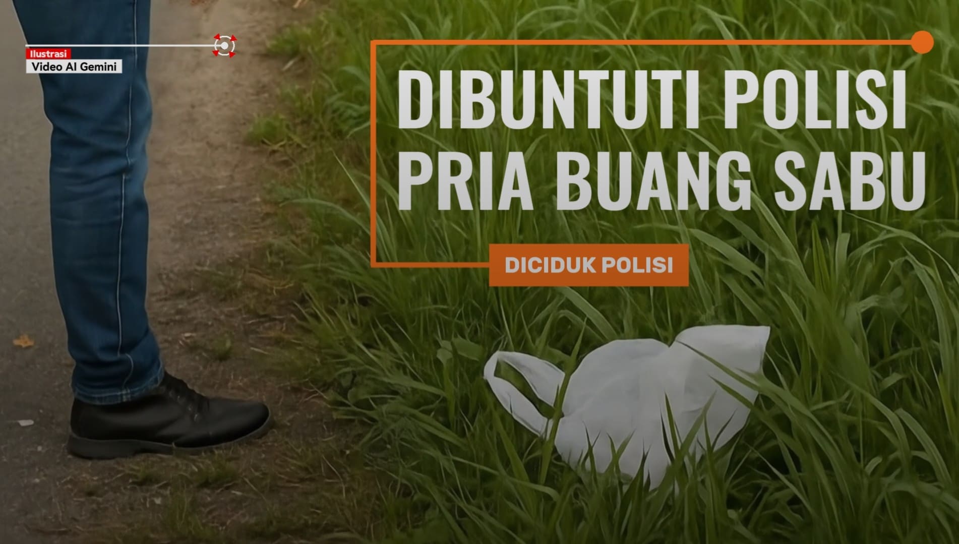 Foto ilustrasi seorang membuang sesuatu.
