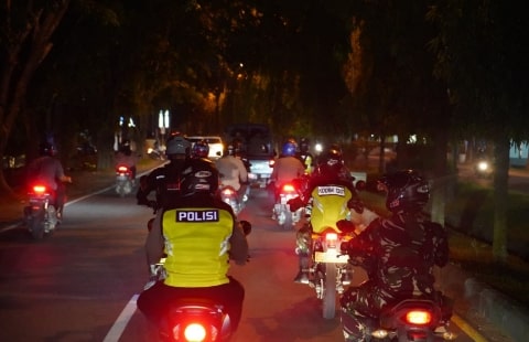 Polisi dan TNI Lakukan Patroli Cegah Aksi Premanisme di Kubu Raya