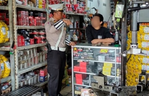 Cegah Balap Liar dan Curanmor, Satlantas Kubu Raya Edukasi Pemilik Bengkel Motor