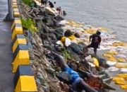 Dihantam Gelombang, Kapal Pengangkut 25 Ton Kelapa Tenggelam di Padang Tikar