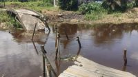 20250624_164723-min Jembatan Desa Mega Timur Roboh, Warga Bangun Jalur Darurat dengan Tali dan Sampan
