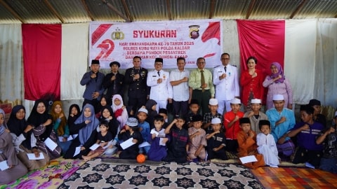 Sinergi Polres dan Pemkab Kubu Raya, Bhakti Sosial Digelar di Pondok Pesantren