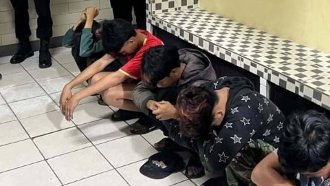 Lima Bocah Diamankan Polisi Saat Diduga Hendak Tawuran di Pontianak