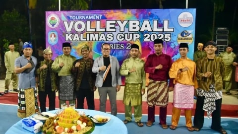 Turnamen Voli Kalimas Cup II Dapat Apresiasi Bupati Sujiwo, Hadiah Ditambah Jadi 25 Juta