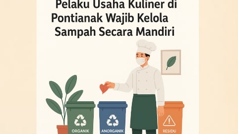 Pelaku Usaha Kuliner di Pontianak Wajib Pilah Sampah dan Kurangi Plastik