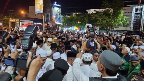 Ansor-Banser Kalbar Kawal Pengajian Akbar Bersama KHR. Kholil As’ad di Pontianak