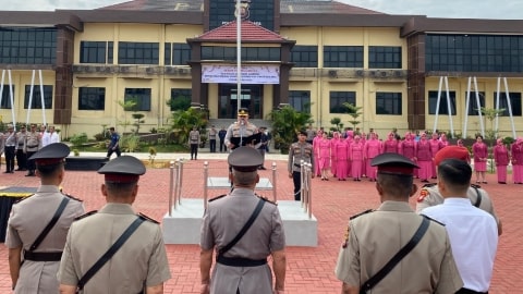 Kapolres Kubu Raya Pimpin Sertijab Sejumlah Pejabat Utama dan Kapolsek