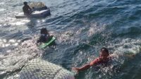 Perahu Nelayan Tenggelam di Perairan Teluk Sukadana, Tiga Korban Berhasil Diselamatkan