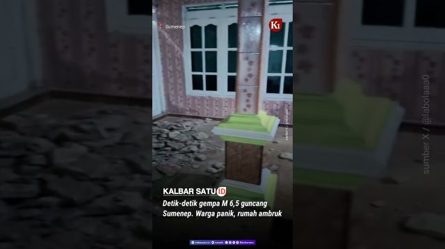 Video Detik-detik Sumenep Diguncang Gempa 6,5 M Video Gempa Sumenep