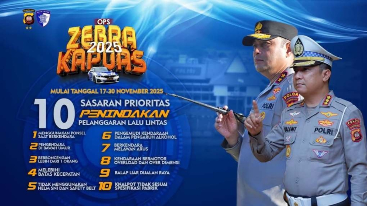 Operasi Zebra Kapuas 2025, Sumber Foto : Instagram