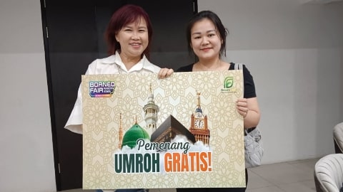 Pengunjung Non Muslim Dapat Hadian Umroh di Borneo Fair