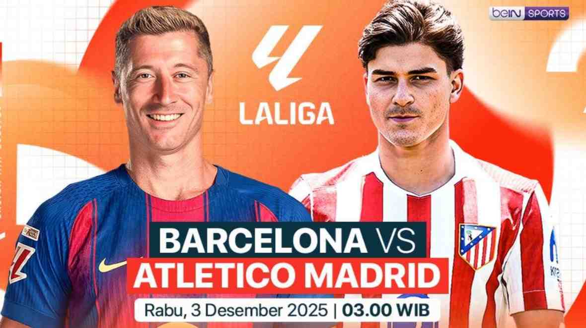 Barcelona vs Atletico Madrid, Liga Spanyol 2025, Sumber Foto : Vidio