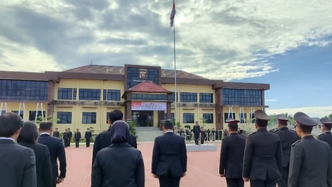 Polres Kubu Raya Gelar Upacara Hari Bela Negara ke-77, Teguhkan Semangat Cinta Tanah Air