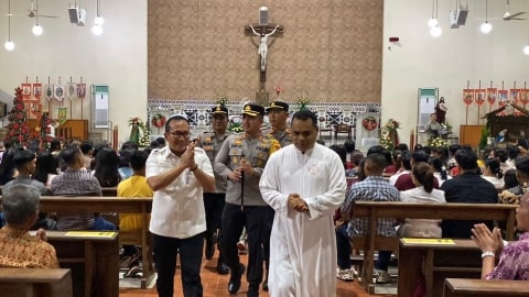 Pastikan Natal Aman, Bupati Kubu Raya dan Kapolres Kunjungi Sejumlah Gereja