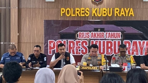 Sepanjang 2025, Polres Kubu Raya Tuntaskan 437 dari 540 Kasus Pidana