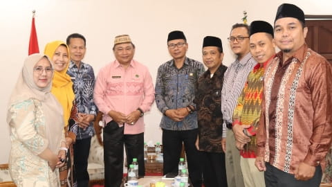 Audiensi Perdana, Kakanwil Kemenag Kalbar Sambut Pimpinan BAZNAS Periode 2025–2030