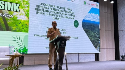 DLHK Kalbar Minta PBPH Bersinergi Turunkan Emisi