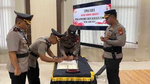 Wakapolres dan Kasat Lantas Polres Kubu Raya Resmi Berganti